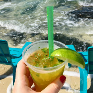 Mango mojito, Aurora's Grill at Secret Beach