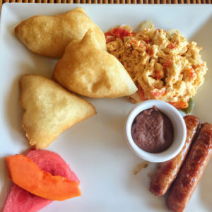 Belizean breakfast, Portofino Restaurant